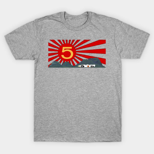 Mach 5 Speed Racer Rising Sun T-Shirt by drquest